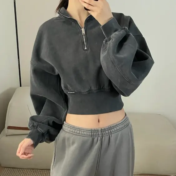 断码捡漏！alexanderwang 半拉链卫衣