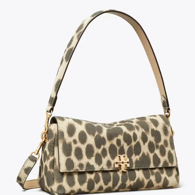 Tory Burch 汤丽柏琦 Charlie 麂皮单肩包