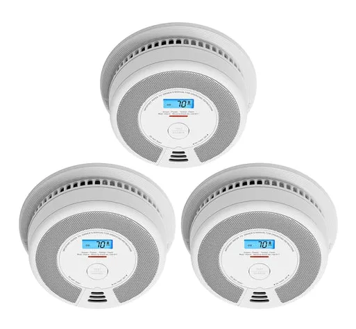 SC07 独立式烟雾和一氧化碳报警器 - 3件装