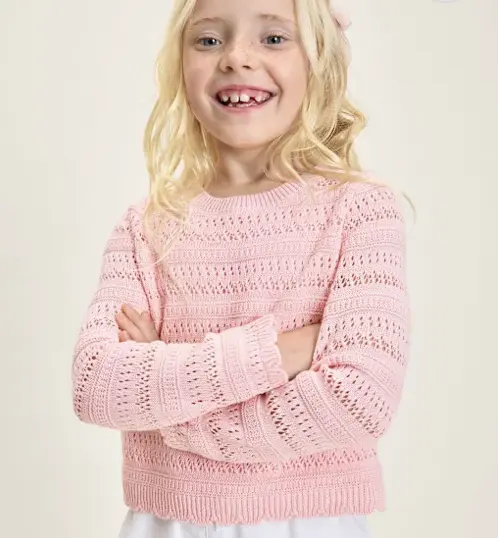 Gymboree 女童粉色针织衫