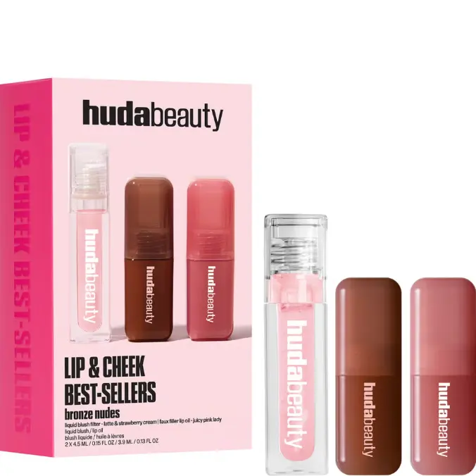 Huda Beauty 唇颊彩妆3件套