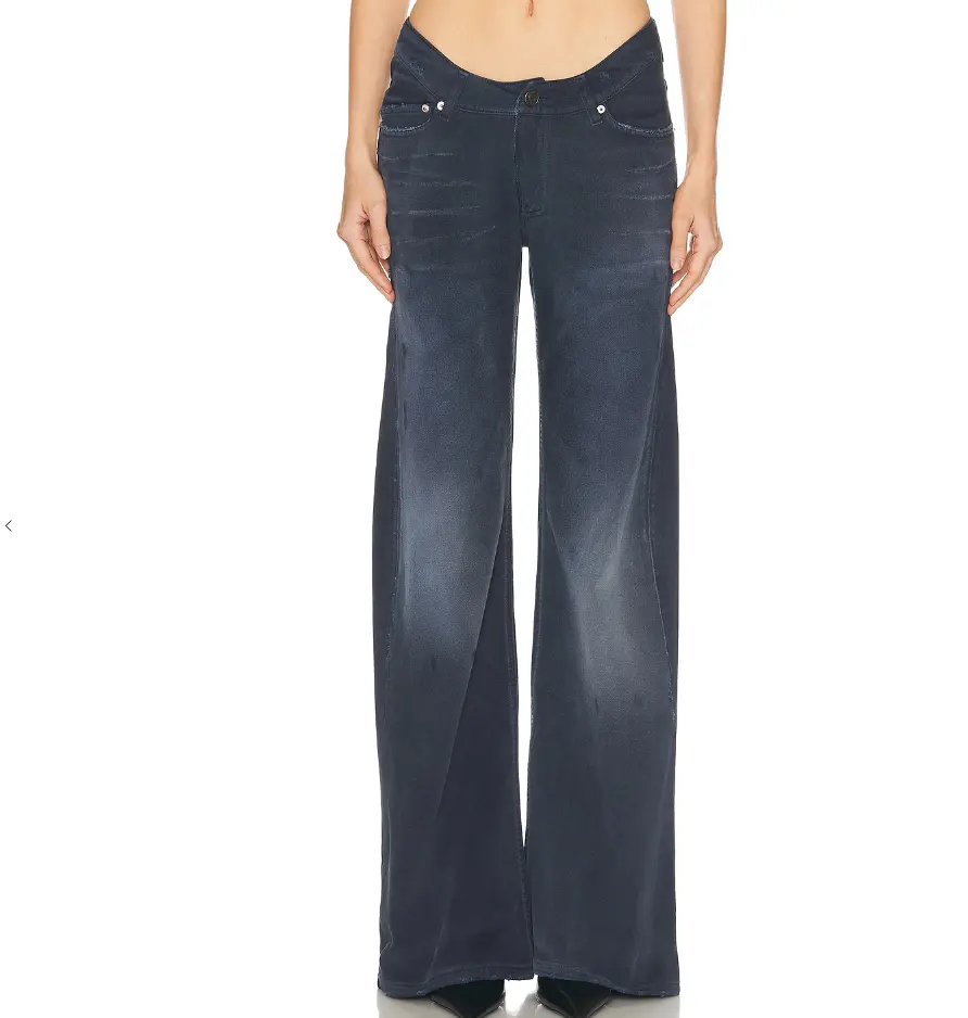 Balenciaga 弧形腰线宽腿裤