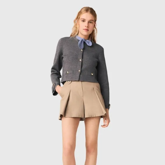 Maje 可拆卸领带开衫