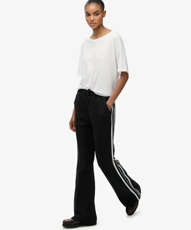 Studios 条纹直筒慢跑裤