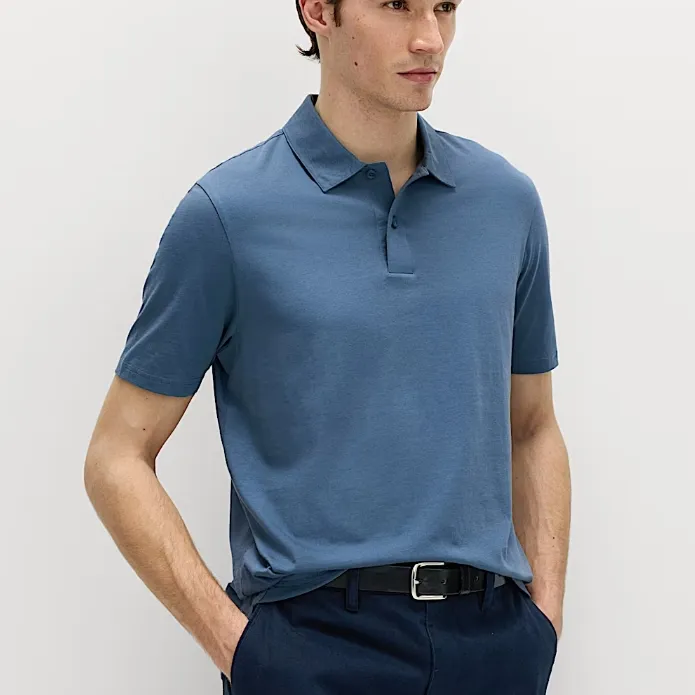 M&S 纯棉平纹针织Polo衫