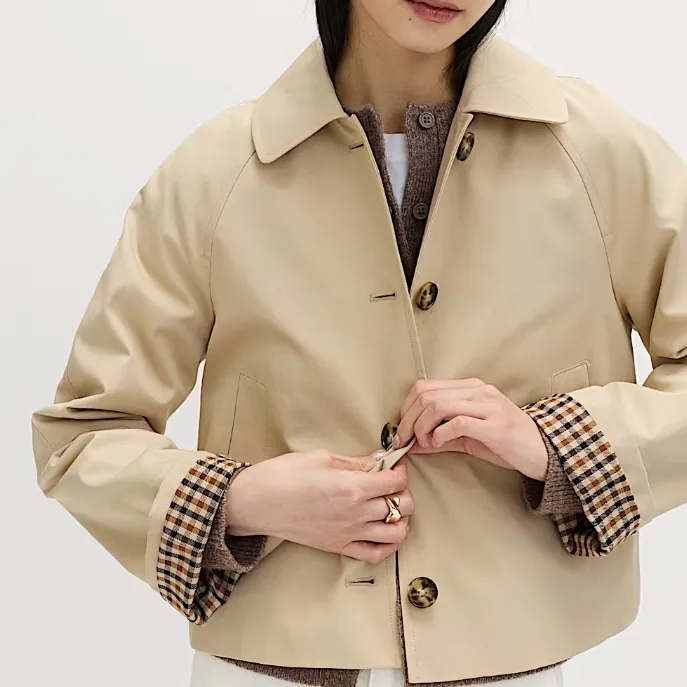 M&S 纯棉短款夹克外套