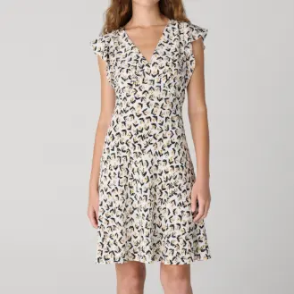 DVF Manuella V领连衣裙