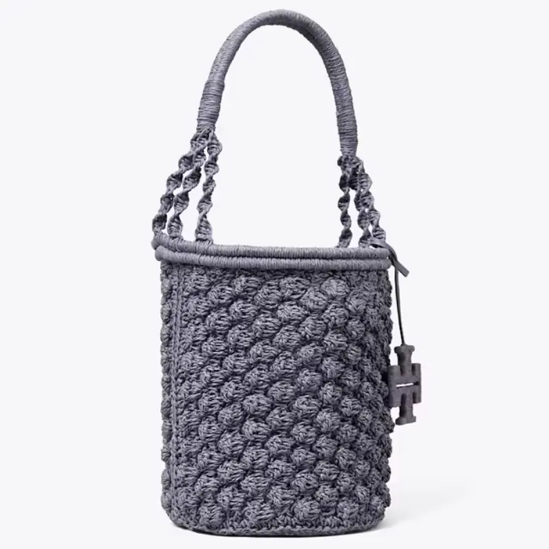 Tory Burch 汤丽柏琦 Ella 手工钩针款 水桶包