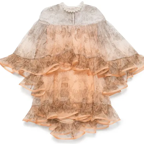 Zimmermann 褶皱饰珠连衣裙