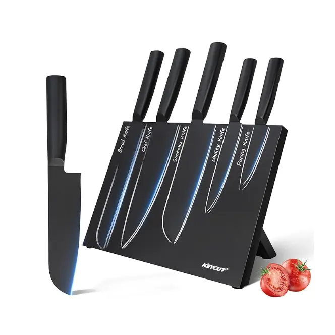 KEYCUT 6件套刀具组（含折叠式磁吸刀架）