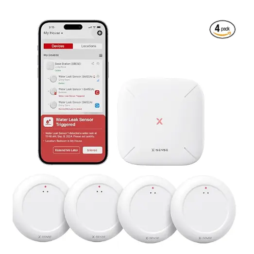 X-Sense Wi-Fi 漏水探测器套装