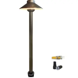COLOER Brass Low Voltage Pathway Lights Outdoor 1-Pack