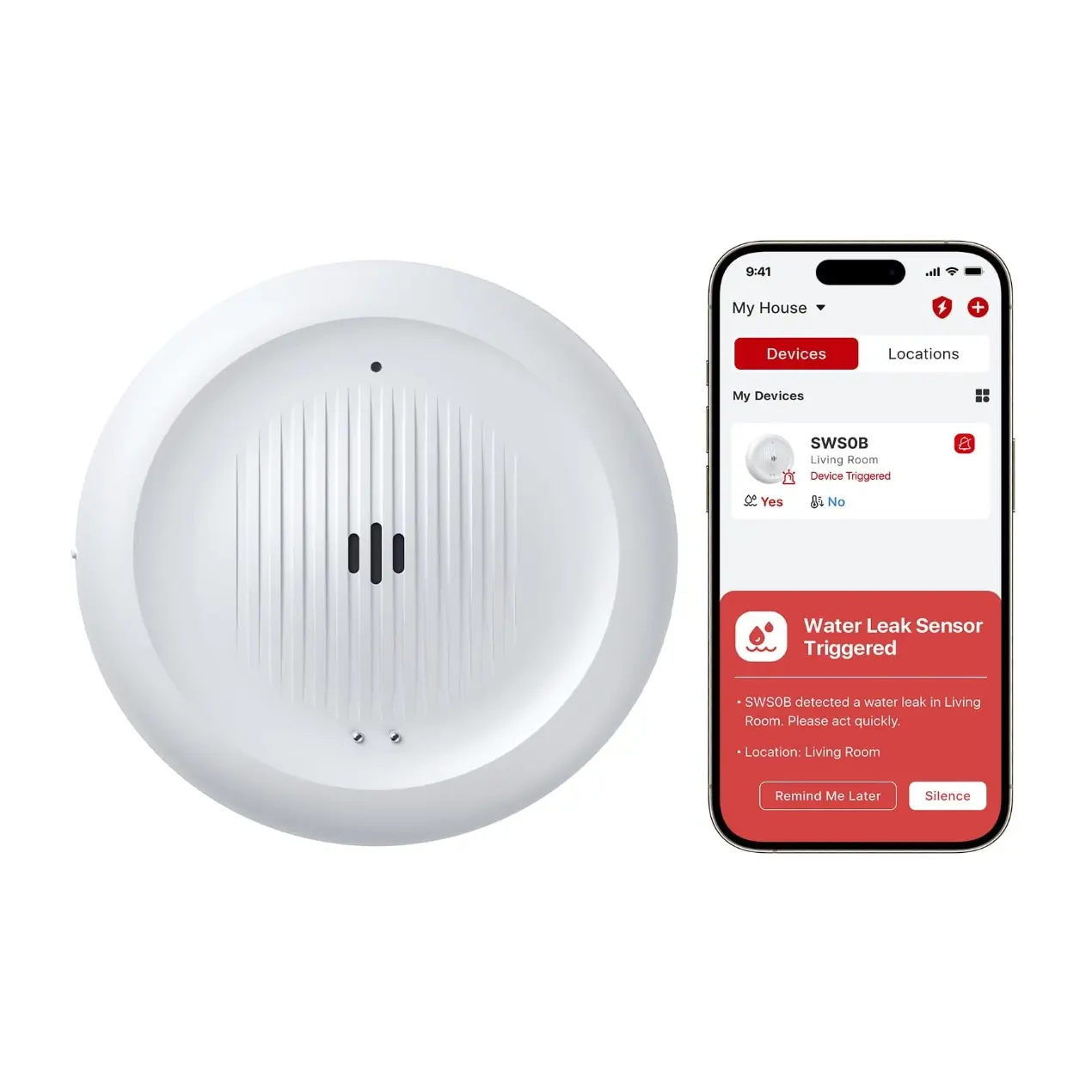 X-Sense Wi-Fi Water Leak Detector for Home