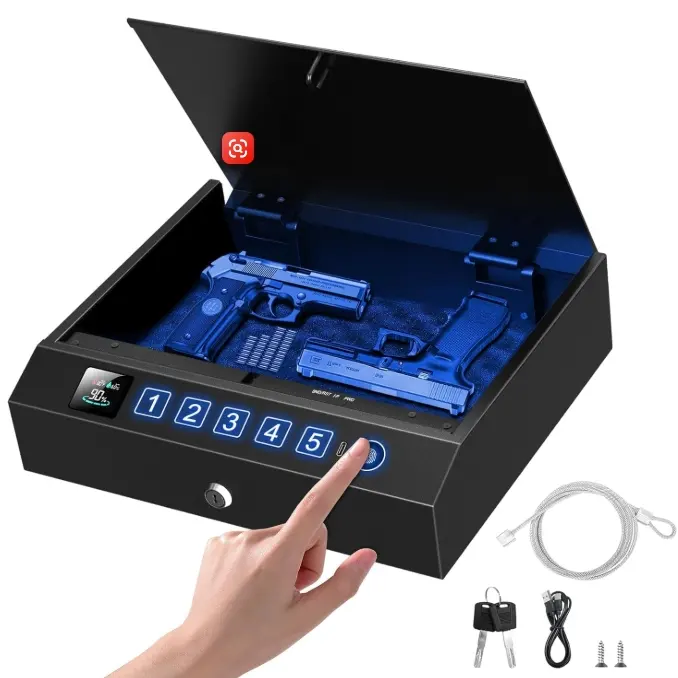 CTSAFEPRO Biometric Gun Safe for Handgun