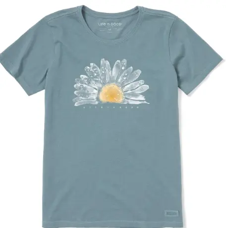 女士水彩雏菊短袖T恤