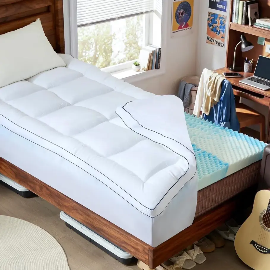 NicePlus 记忆海绵双人床垫套