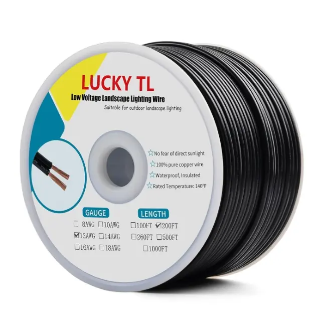 LUCKY TL 12/2 Low Voltage Landscape Wire 200 Feet