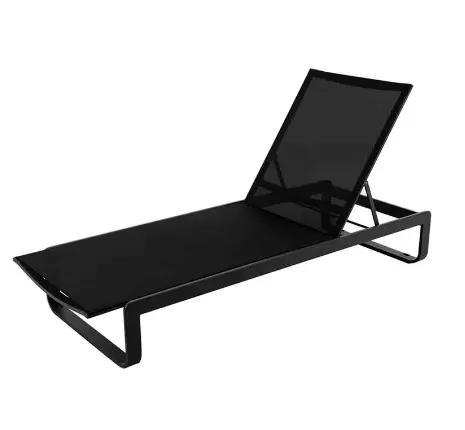 Verona 户外铝制炭灰色躺椅