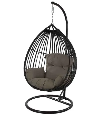 Koala 户外藤编吊篮椅（黑色）