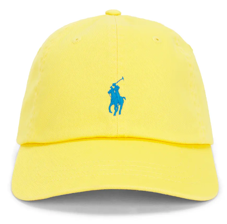 Polo Ralph Lauren  斜纹棉布运动帽 柠檬黄