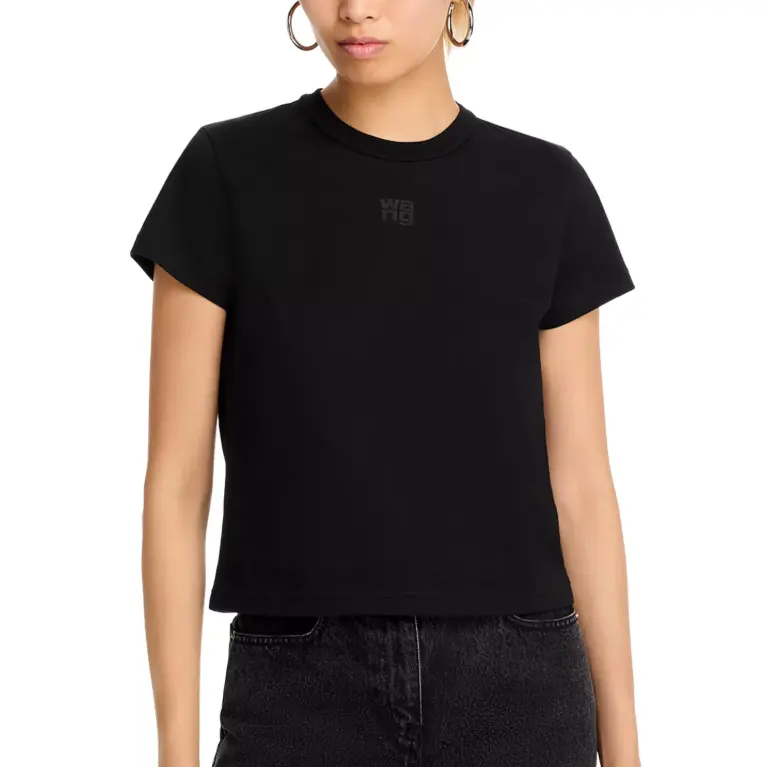 返$20礼卡！Alexanderwang 黑色短袖