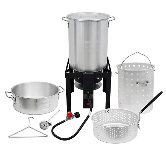 Even Embers 30 QT. 和10 QT. 锅炉/油炸锅套装