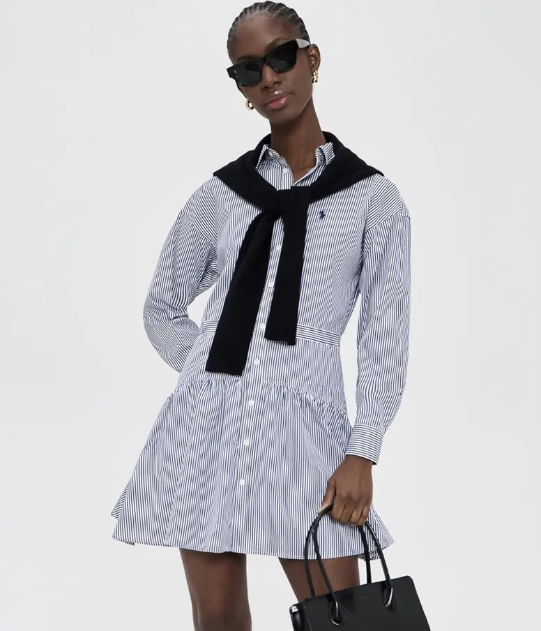 Polo Ralph Lauren 条纹衬衫裙