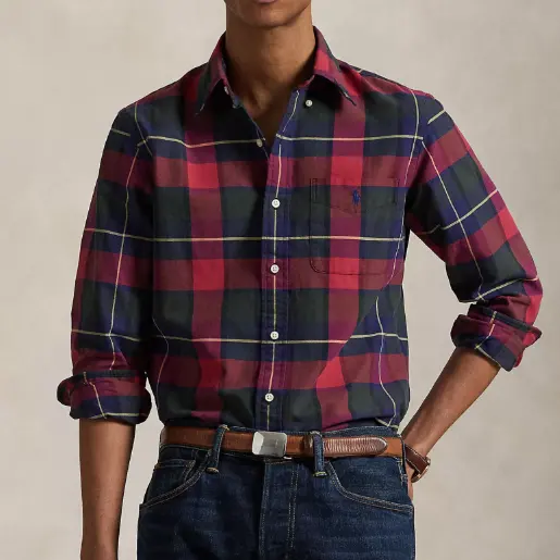 S码有货！Polo Ralph Lauren 拉夫劳伦格子牛津衬衫