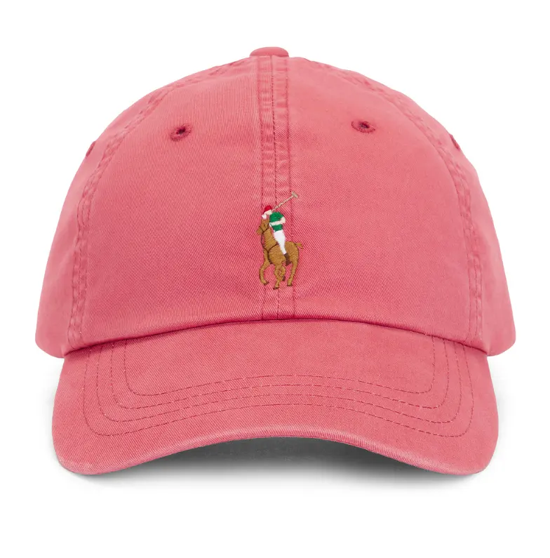 Polo Ralph Lauren  豆沙粉小马标休闲鸭舌帽
