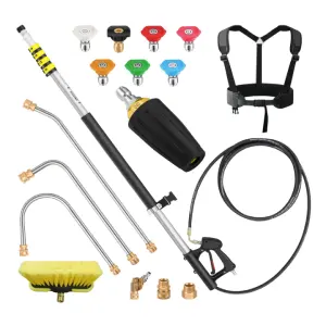 EXTRAFEIN 24 FT Telescoping Pressure Washer Extension Wand