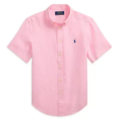 少量码！Polo Ralph Lauren 拉夫劳伦大童款短袖衬衫