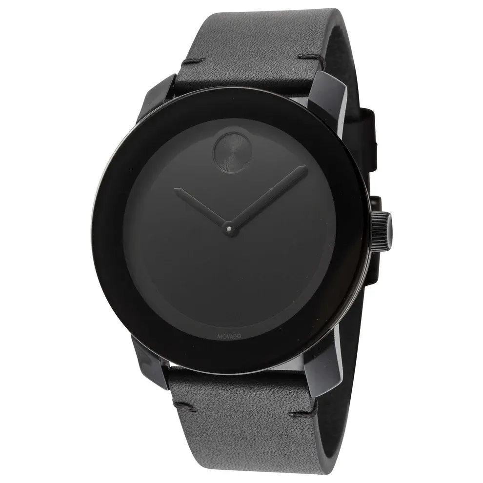 Movado Bold 石英黑色表盘男士腕表