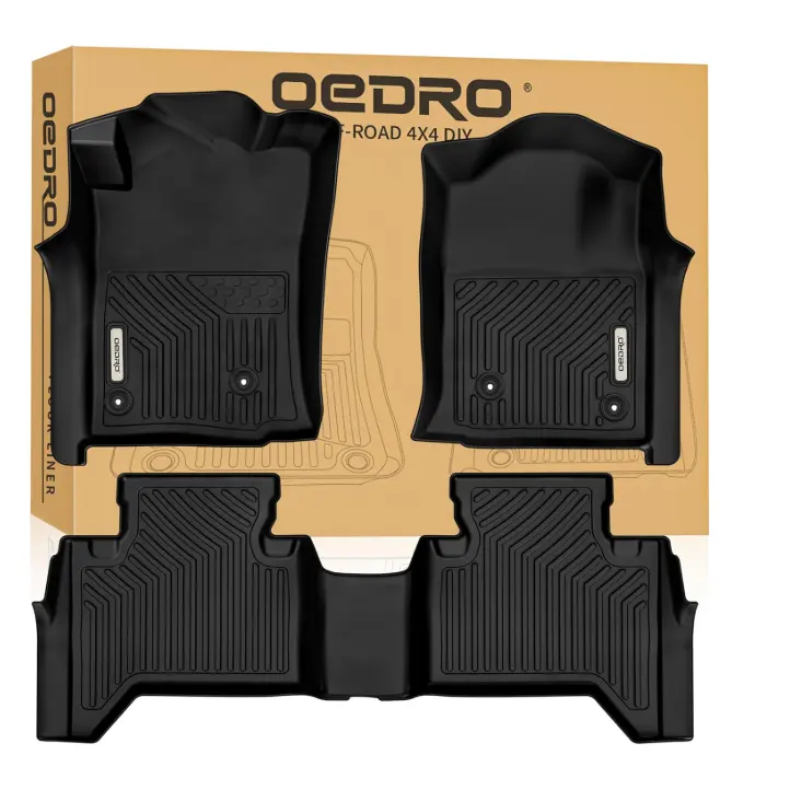 OEDRO Floor Mats Fit for Toyota Tacoma Double Cab 2005-2015