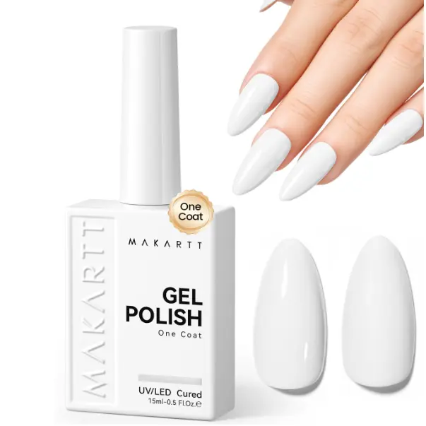 Makartt Ultra-Pigmented White Gel Nail Polish 15ml