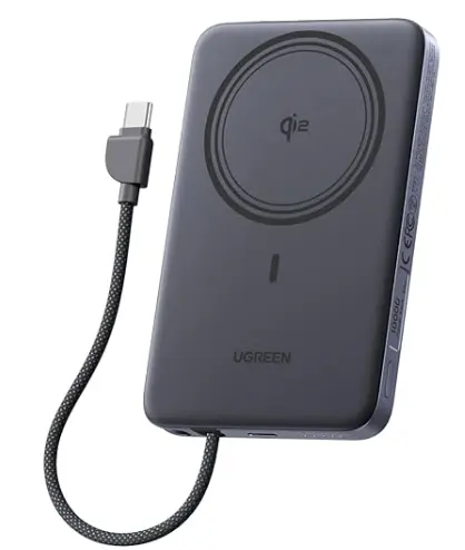 绿联 Magflow Air Qi2 磁吸式移动电源 10000mAh