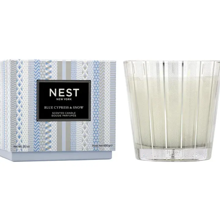 Nest 蓝柏与雪香氛三芯蜡烛