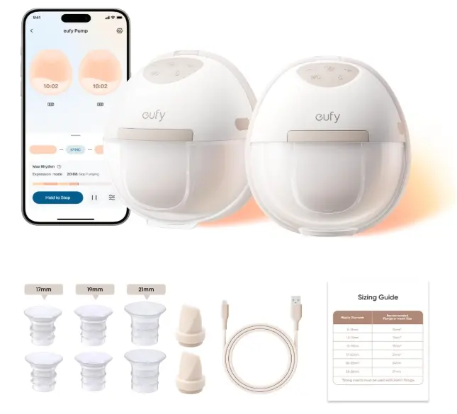 eufy Security E20 加热式免手持吸奶器