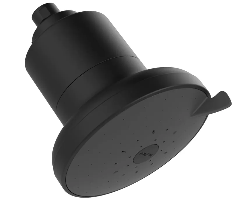 AquaTru 升级版淋浴过滤器，哑光黑色