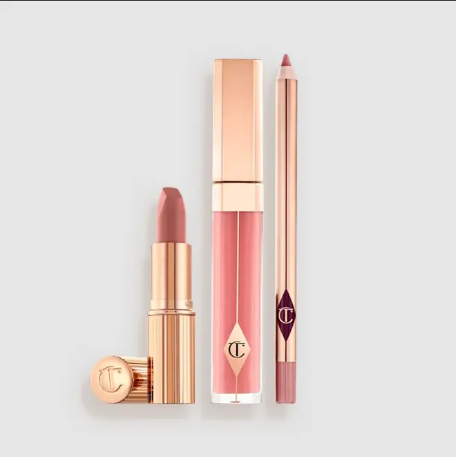 Charlotte Tilbury 裸色唇妆三件套（口红 + 唇釉 + 唇线笔）