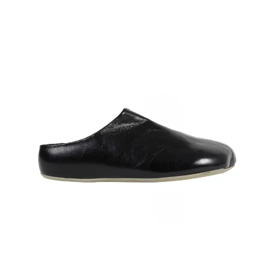MM6 MAISON MARGIELA 马吉拉 Factory 黑色皮革穆勒鞋