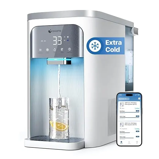 NOVETE Smart Reverse Osmosis Water Filter Countertop