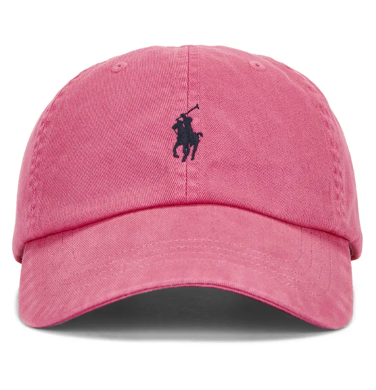 Polo Ralph Lauren  Polo 经典小马刺绣水洗软顶棒球帽（沙漠粉）