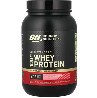 Optimum Nutrition, 金标准乳清蛋白，法国香草冰淇淋味，2 磅