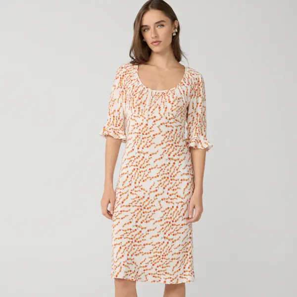 DVF Tessa 圆领连衣裙
