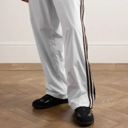 ADIDAS ORIGINALS x DINGYUN ZHANG Samba 网眼拼接麂皮与漆皮运动鞋