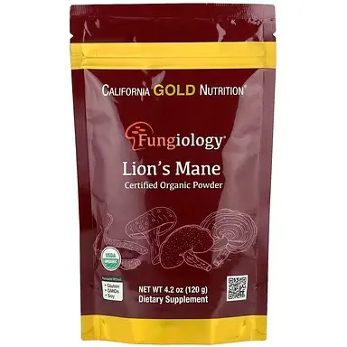 California Gold Nutrition, Fungiology®，有机认可猴头菇粉 120g