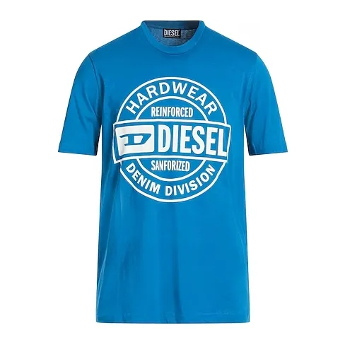 DIESEL 印花蓝色T恤