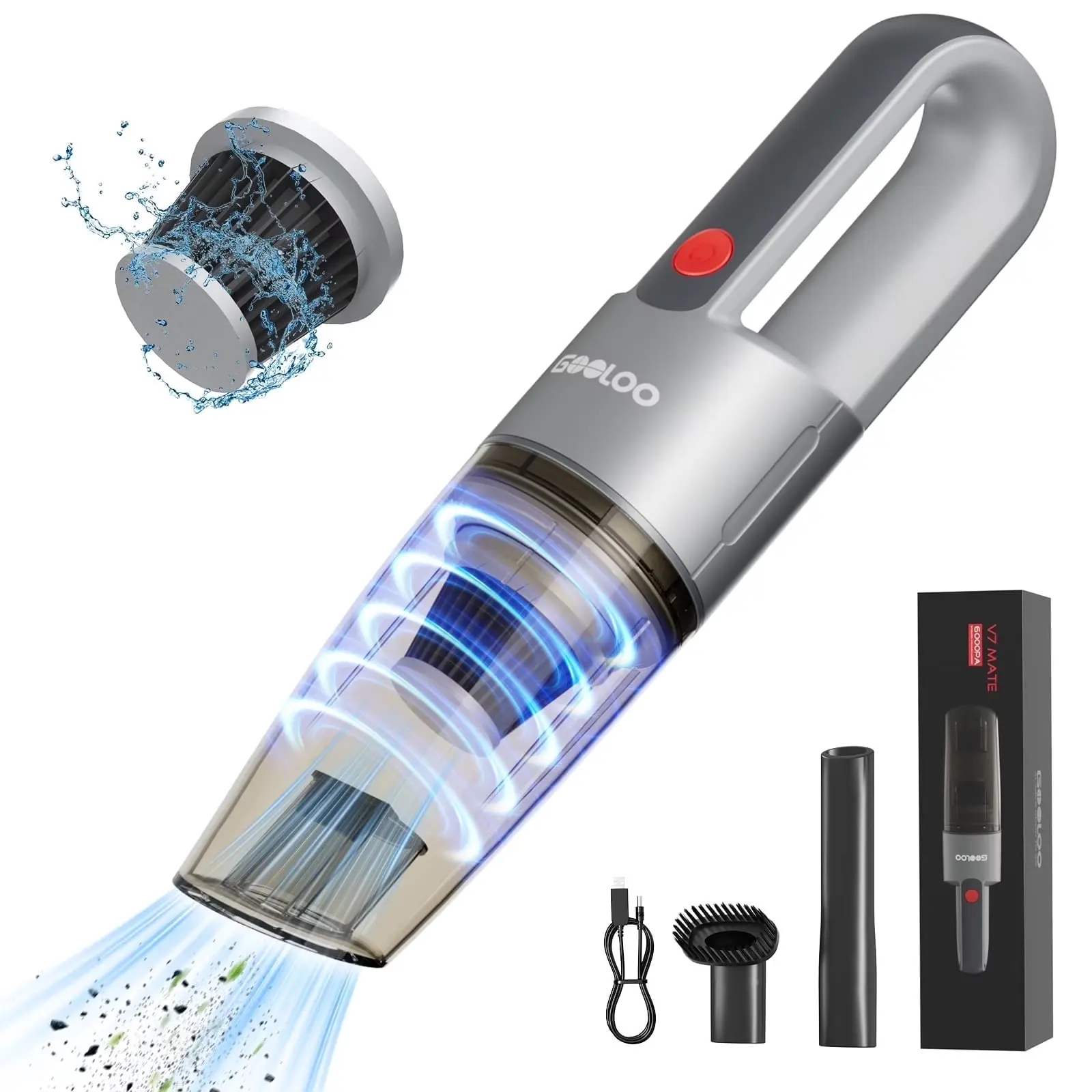 GOOLOO V7 Mate无线便携式车载吸尘器