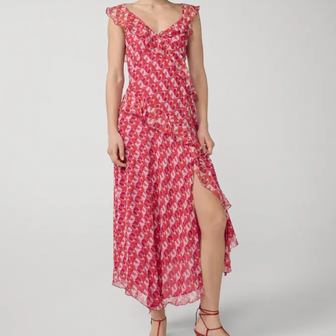 DVF Sloane 大开领长裙