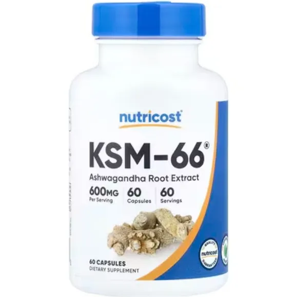 Nutricost, KSM-66 南非醉茄根提取物，600 毫克，60 粒胶囊